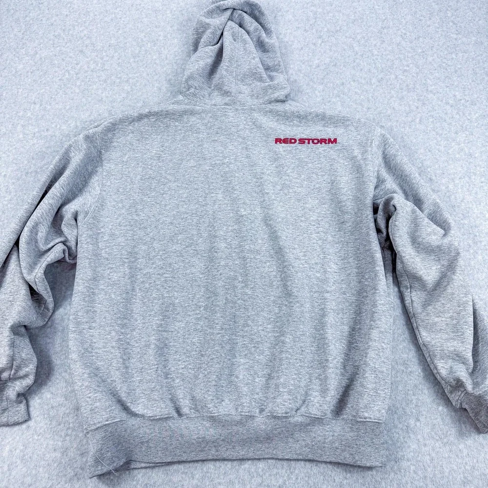 St Johns Red Storm Sweatshirt Mens Large Gray NCAA Basketball Jordan Hoodie Gym